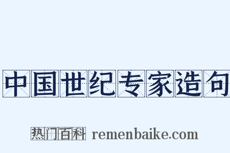 中国世纪专家造句是什么意思的图片